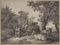 W 072
<br/>
Landschap met vee en herdersjongen
<br/>
<em>Thier, Barend Hendrik (1743-1811)</em>